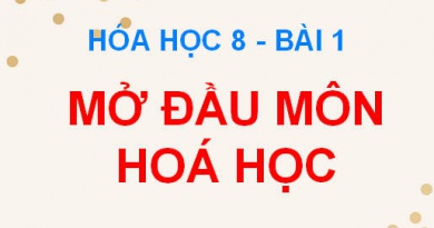 Mở đầu môn Hóa học, Hóa học là gì và có vai trò gì trong đời sống - Hóa 8 bài 1